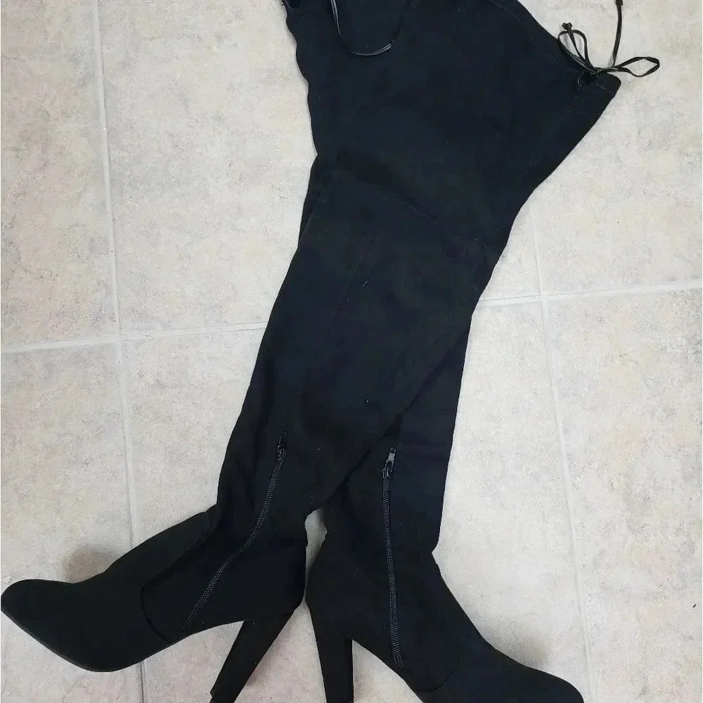 Black Over the Knee Boots